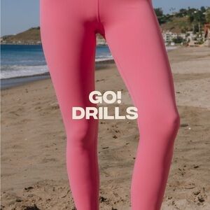 Daily Drills Pink Leggings